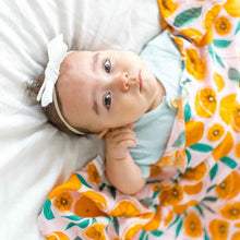 Muslin Baby Swaddle - Oranges
