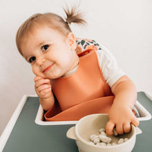 Silicone Baby Bib - Clay