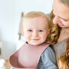 Silicone Baby Bib - Mauve