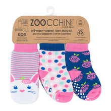 ZOOCCHINI- 3-PAIR COMFORT TERRY SOCKS ALLIE THE ALICORN 0-24M