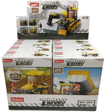 TEXAS TOY DISTRIBUTION- 4-IN-1 CONSTRUCTION DISPLAY SET, BUILDING BRICKS X2 OF EACH