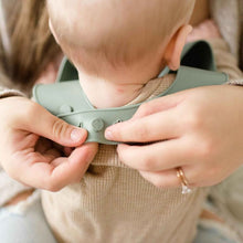 Silicone Baby Bib - Sage