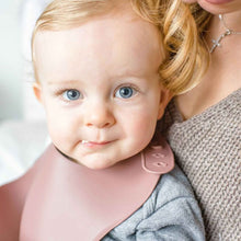 Silicone Baby Bib - Mauve