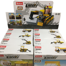 TEXAS TOY DISTRIBUTION- 4-IN-1 CONSTRUCTION DISPLAY SET, BUILDING BRICKS X2 OF EACH