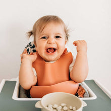 Silicone Baby Bib - Clay