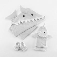 Let the Fin Begin 4-Piece Bath Gift Set (Grey)