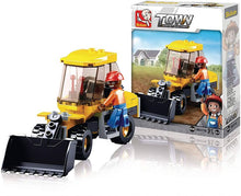 TEXAS TOY DISTRIBUTION- 4-IN-1 CONSTRUCTION DISPLAY SET, BUILDING BRICKS X2 OF EACH