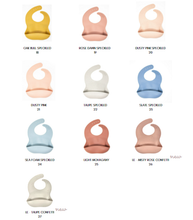 THREE HEARTS- BABY BAR & CO. SILICONE BABY MEAL BIBS