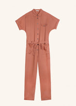 FRNCH PARIS- WOMEN'S BRICK WOVEN JUMPSUIT