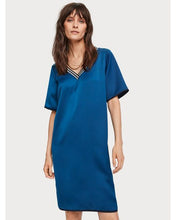 SCOTCH & SODA- WOMEN'S BLUE V-NECK DRESS