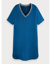 SCOTCH & SODA- WOMEN'S BLUE V-NECK DRESS